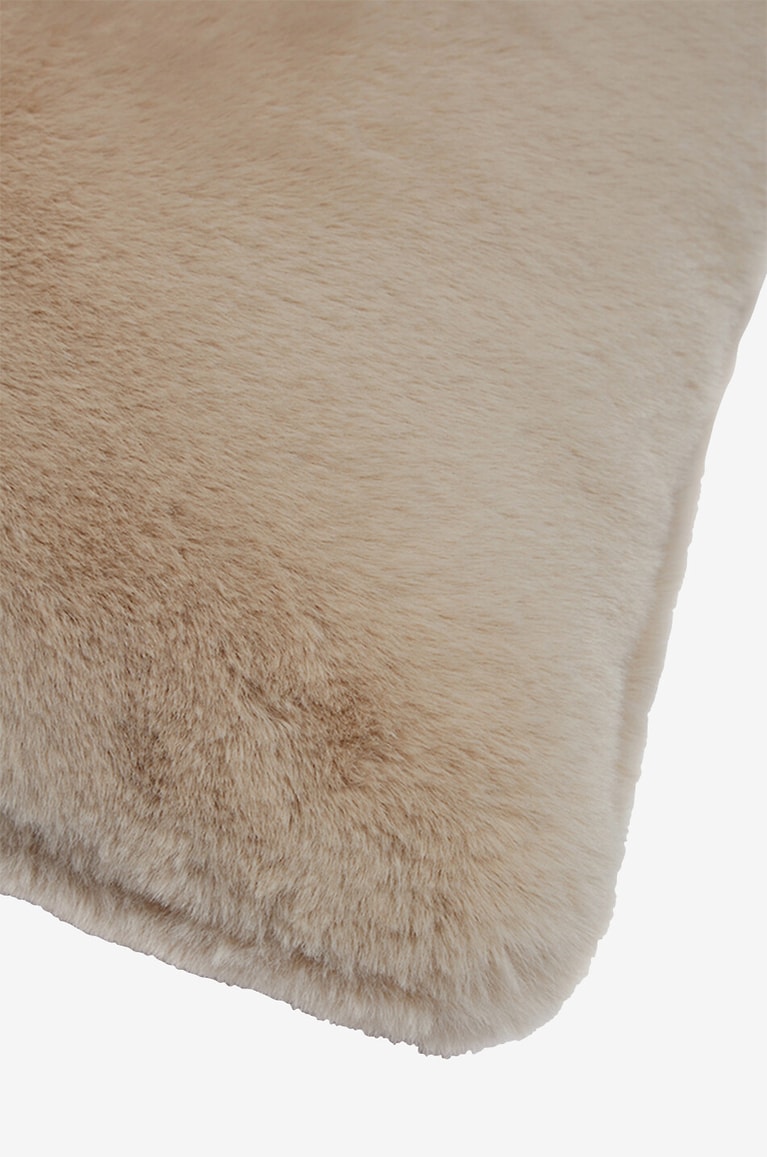 APPARIS Brenn square faux fur cushion - 45 cm Home BEIGE 2