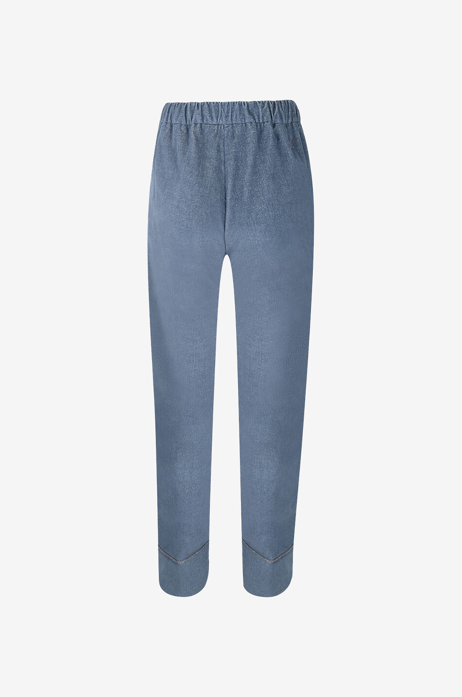 Cotton wide leg trousers