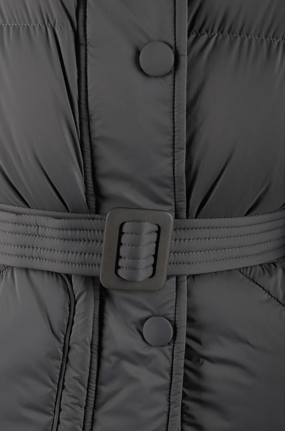 Daunenjacke mit Kapuze und Gürtel Michlin