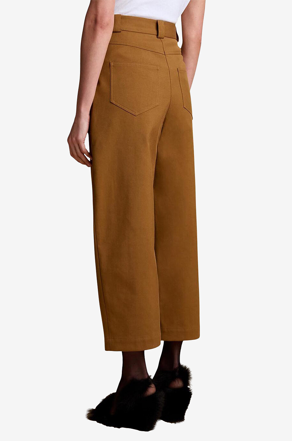 Pantalon large raccourci taille haute Hewey