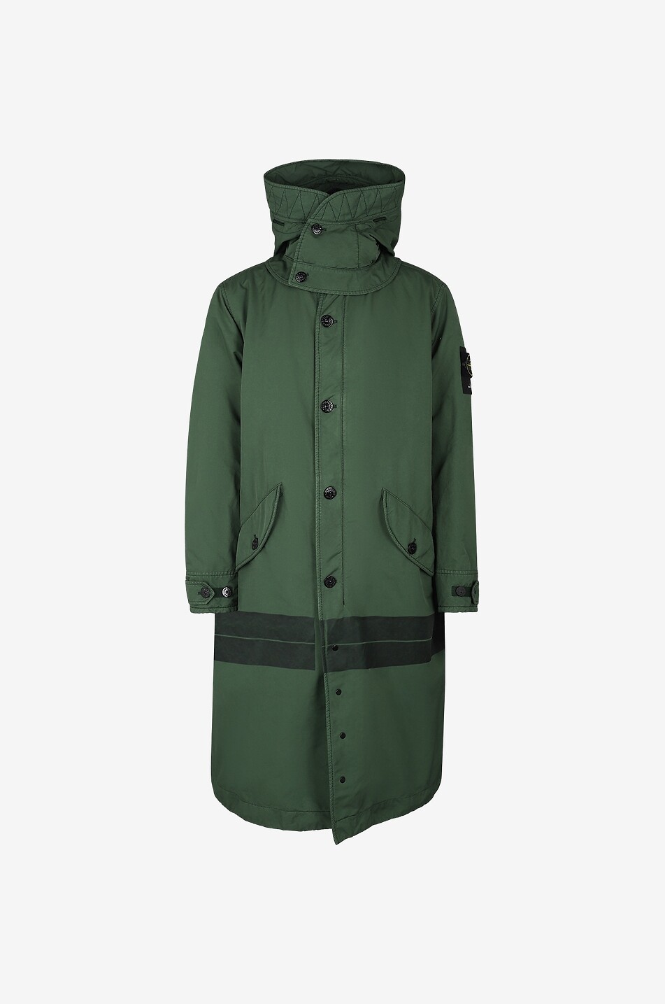 STONE ISLAND 70649 David-TC Primaloft P.U.R.E. laser printed long parka Men DARK GREEN 1