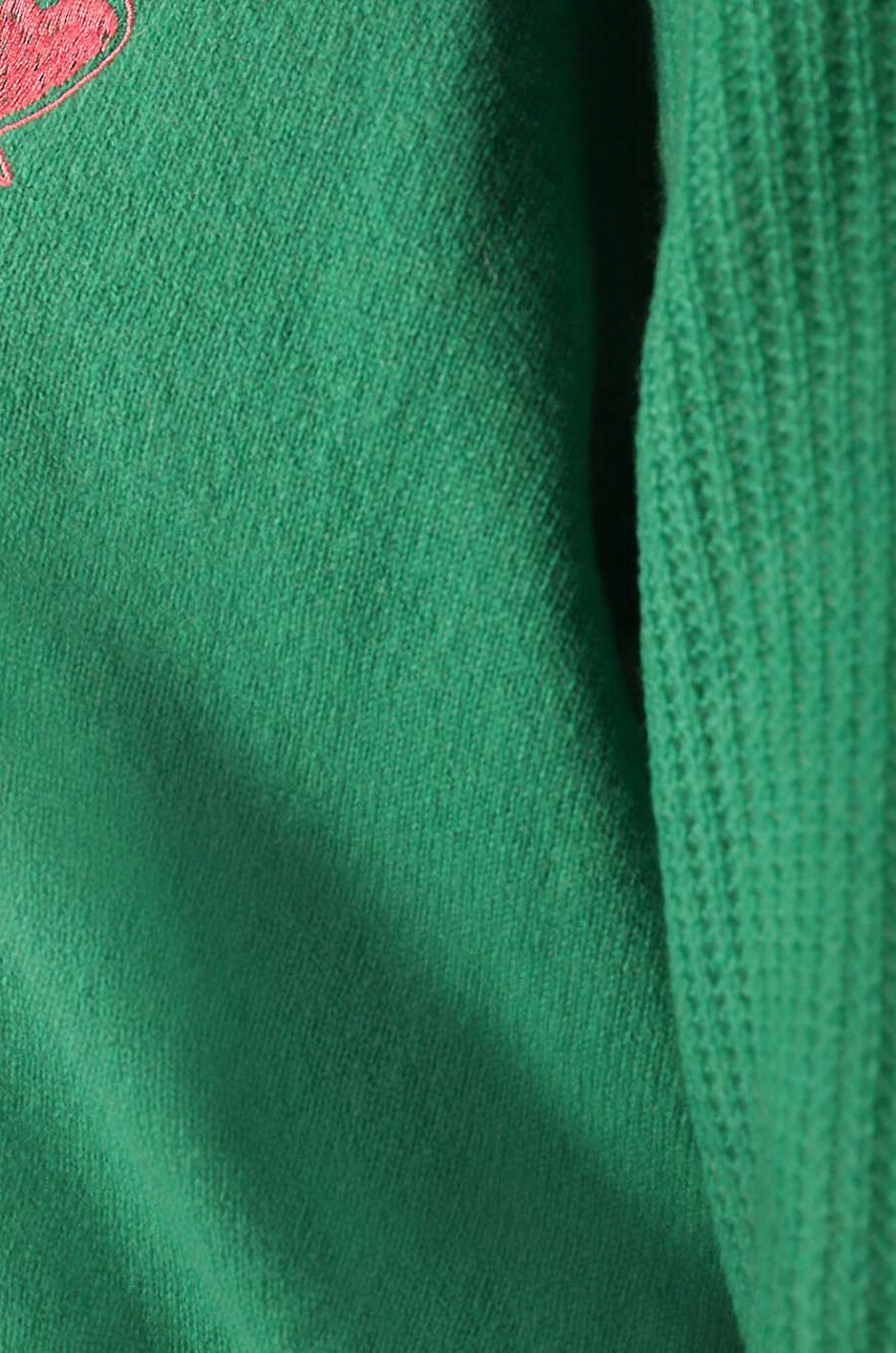 Heart cashmere V-neck jumper
