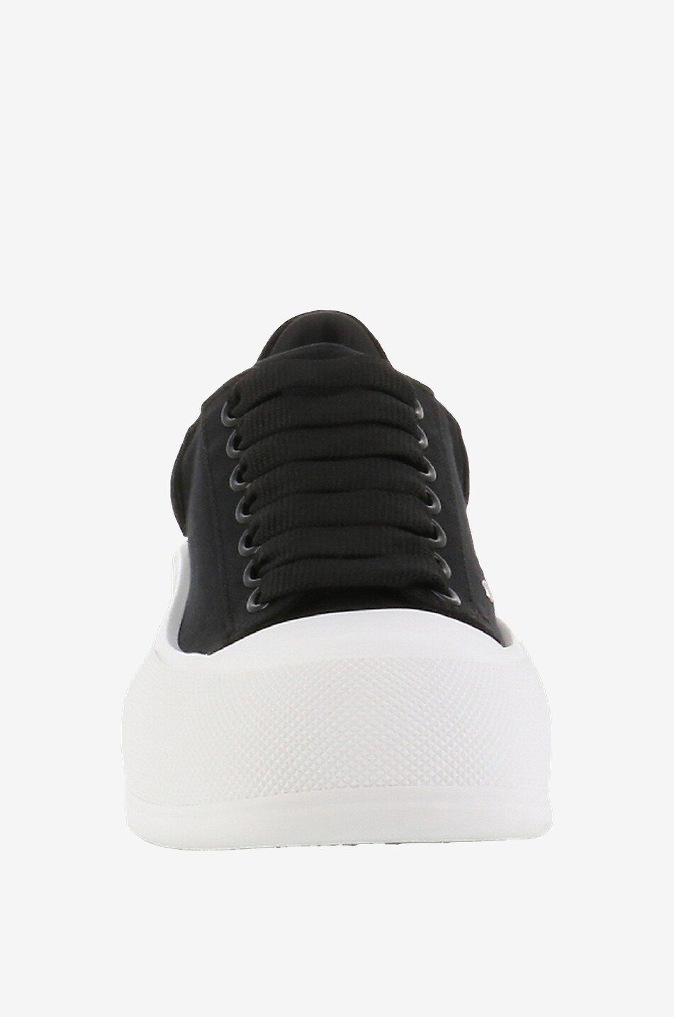 Niedrige Sneakers aus Canvas und Wildleder Deck Plimsoll