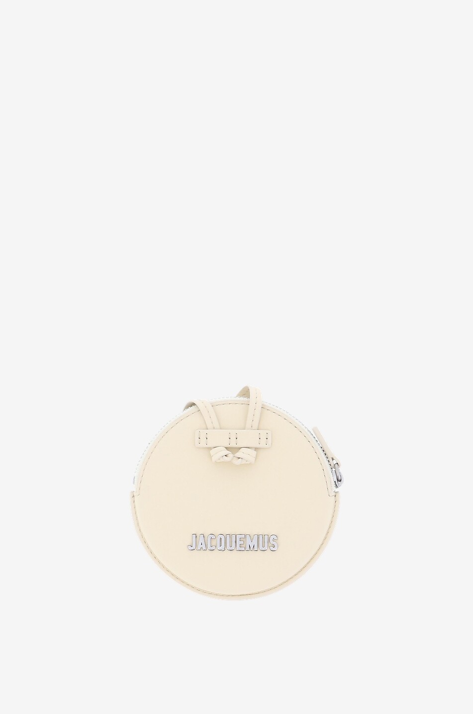 JACQUEMUS Mini pochette ronde en cuir Le Pitchou Femme BEIGE 1