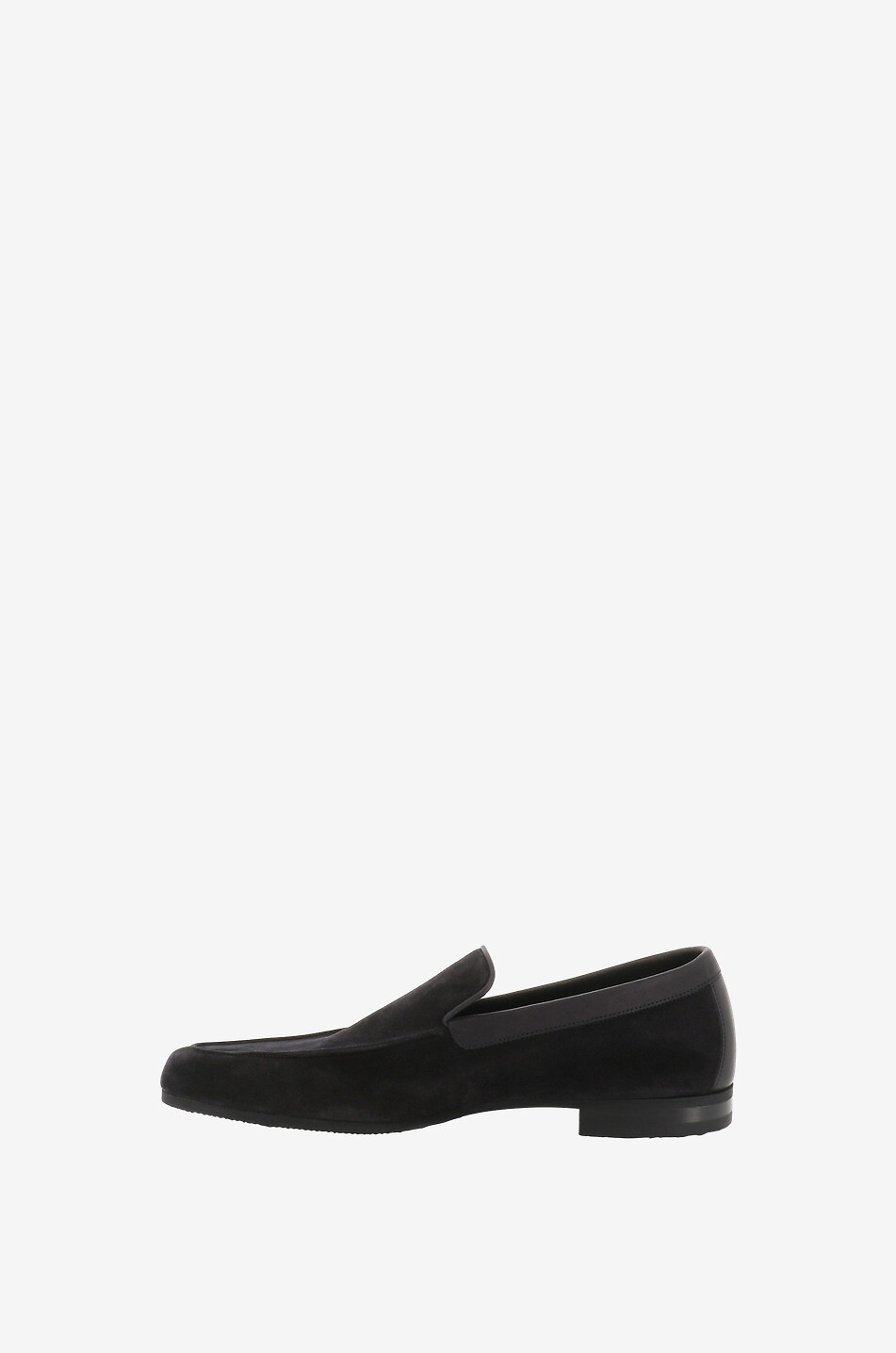 JOHN LOBB Tyne supple suede and leather loafers Men BLACK 3