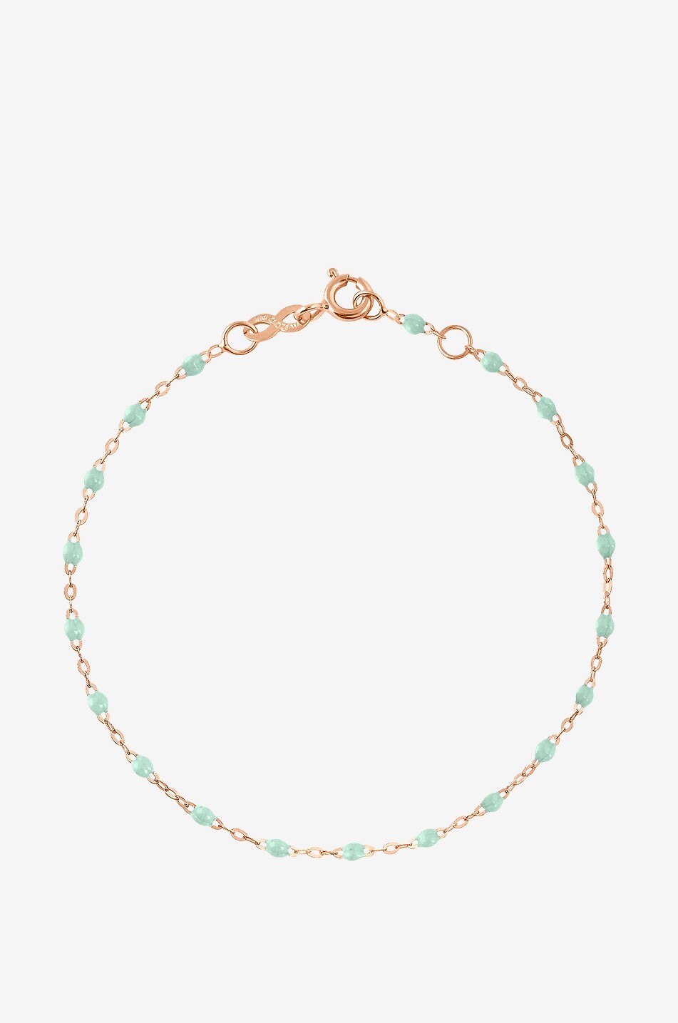 GIGI CLOZEAU Bracelet enfant en or rose et résine Classique Gigi - 13 cm Fille VERT CLAIR 1