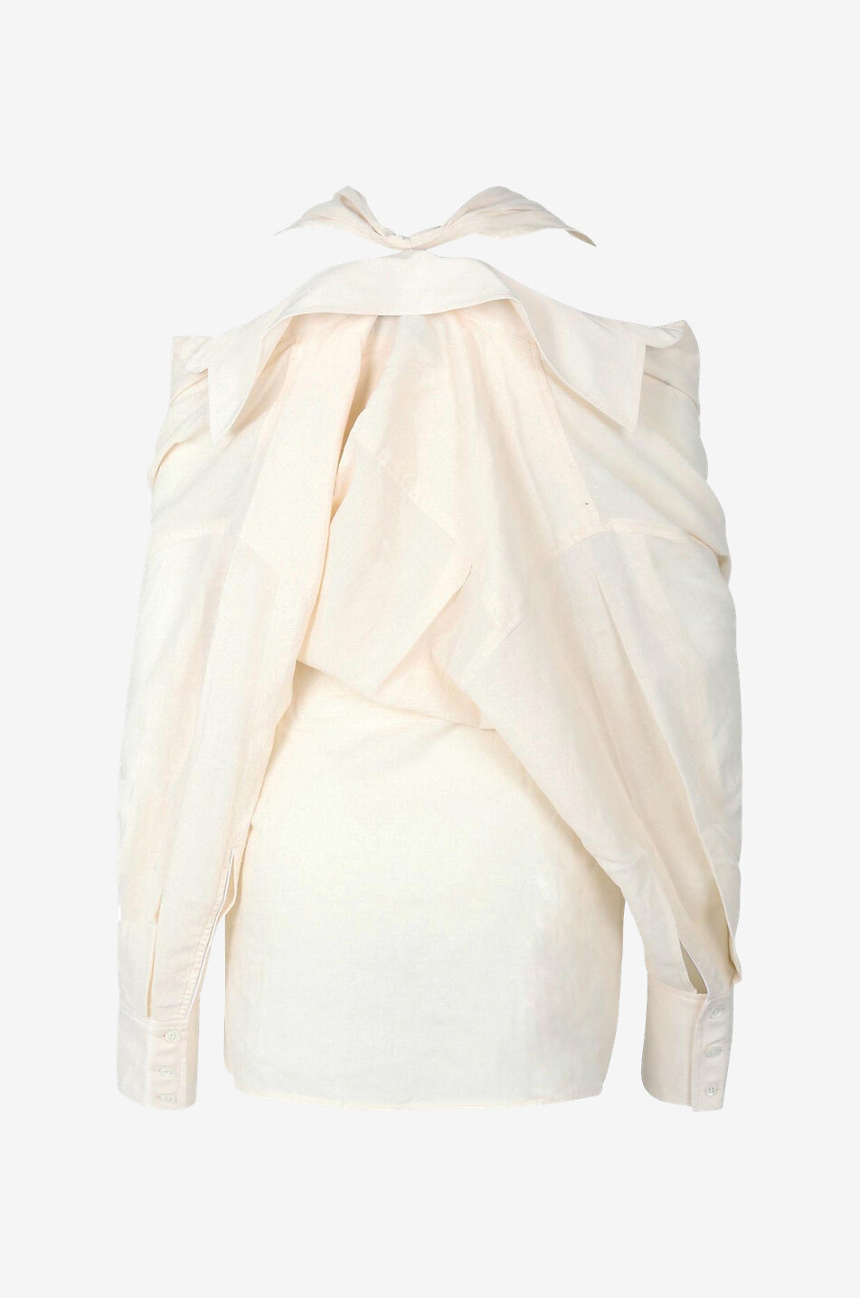 Mini robe drapée en coton Agui
