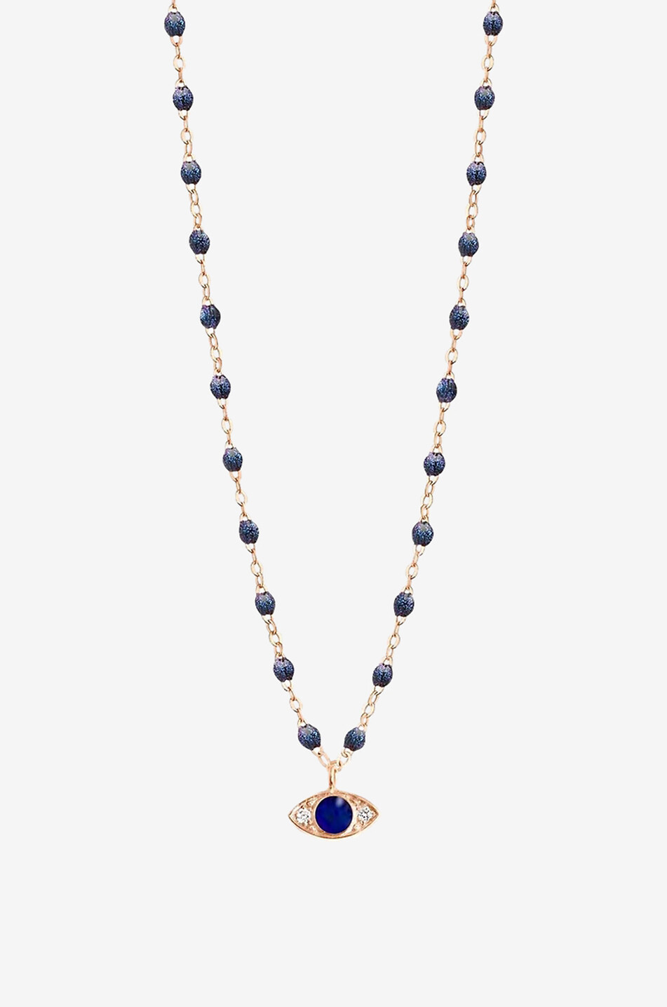 GIGI CLOZEAU Halskette aus Roségold und Diamanten Classique Gigi Eye Damen BLAU 1