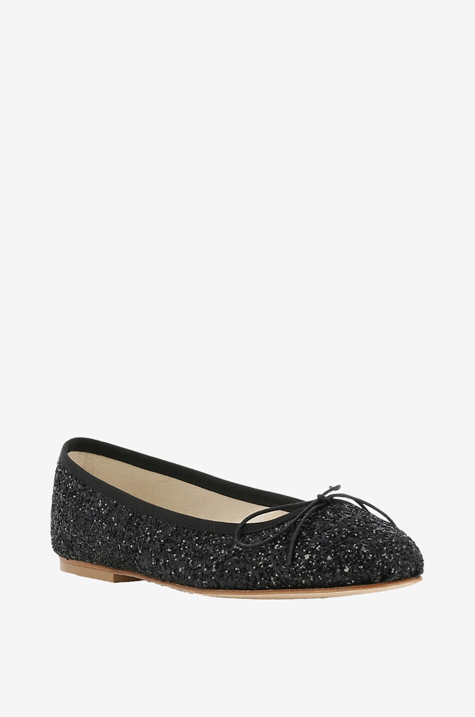 Ballerines à bout rond en cuir Glitter Classic