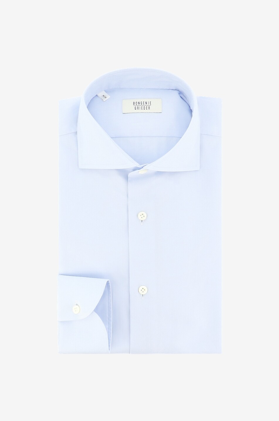 Einfarbiges Slim-Fit-Hemd aus texturierter Baumwolle Fabio