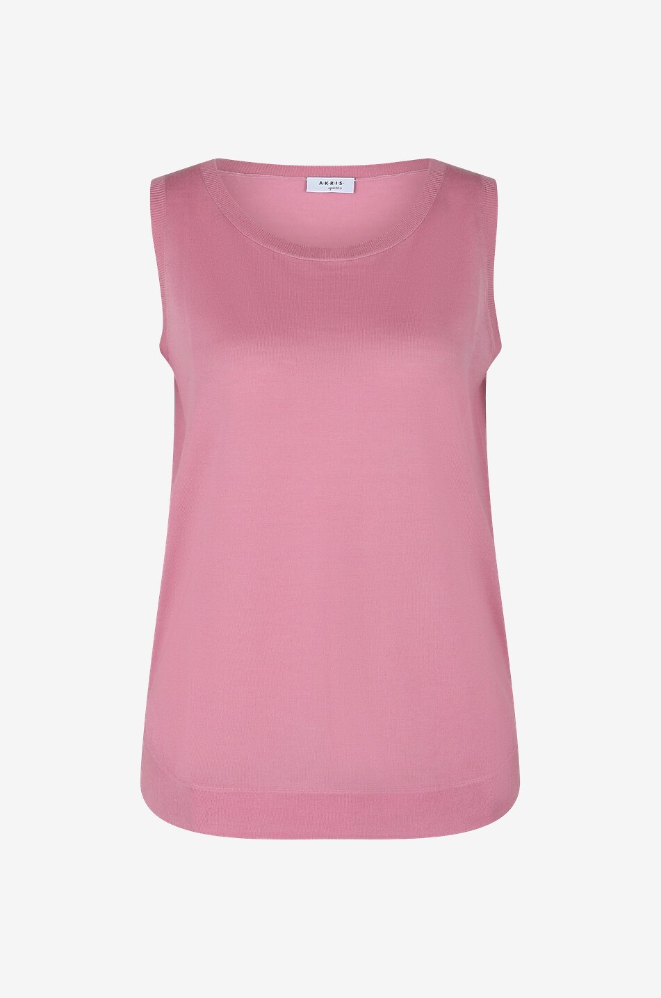 Pull fin sans manches en laine vierge