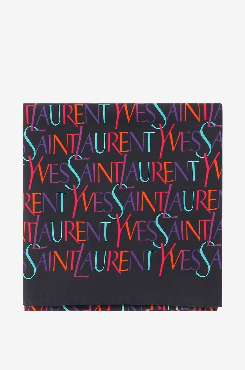 SAINT LAURENT PARIS Carré se soie coloré YSL Horizontal Femme MULTICOLORE 1