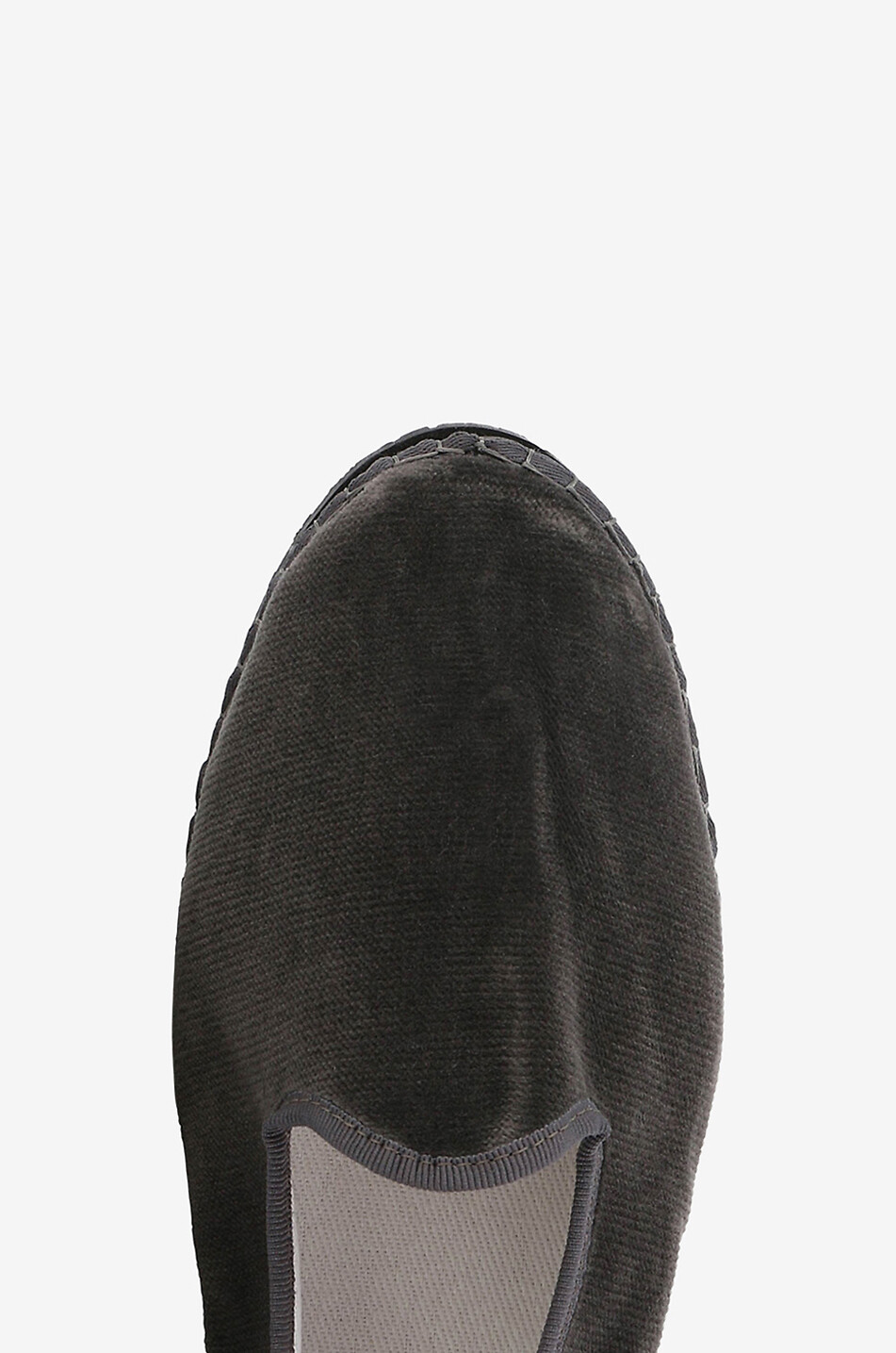CAPULETTE Hausschuhe Friulane Velours Herren DUNKELGRAU 5