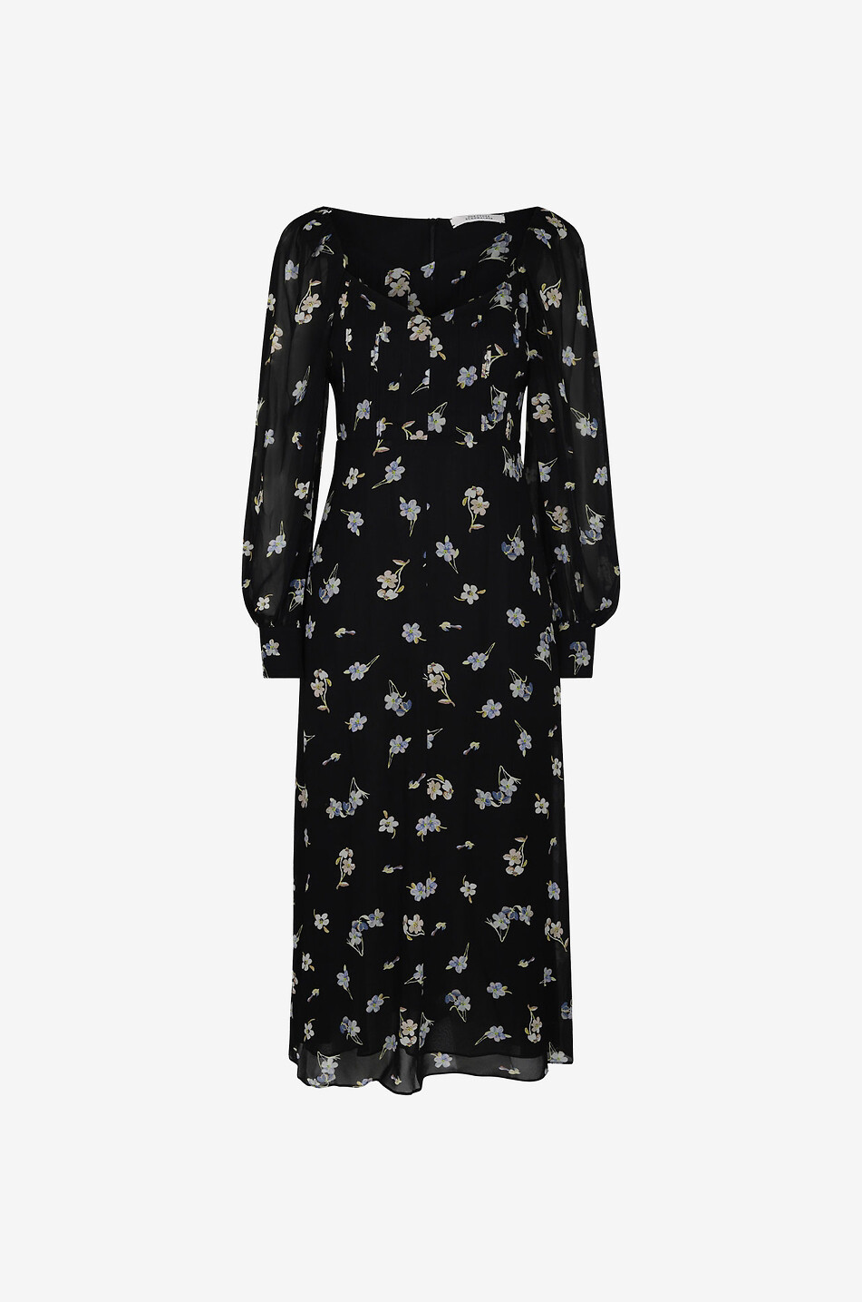 Robe midi fleurie Midnight Blossom