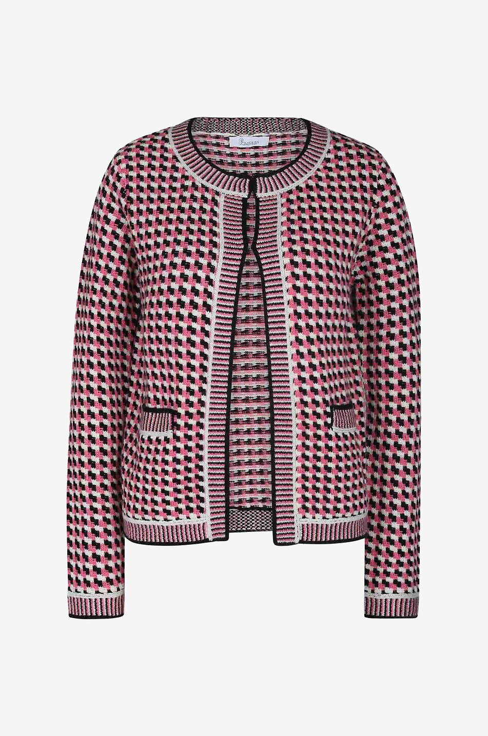 Jacke in Tweed-Optik aus Wollmix
