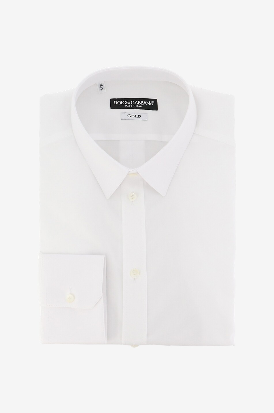 Long-sleeved slim fit poplin shirt