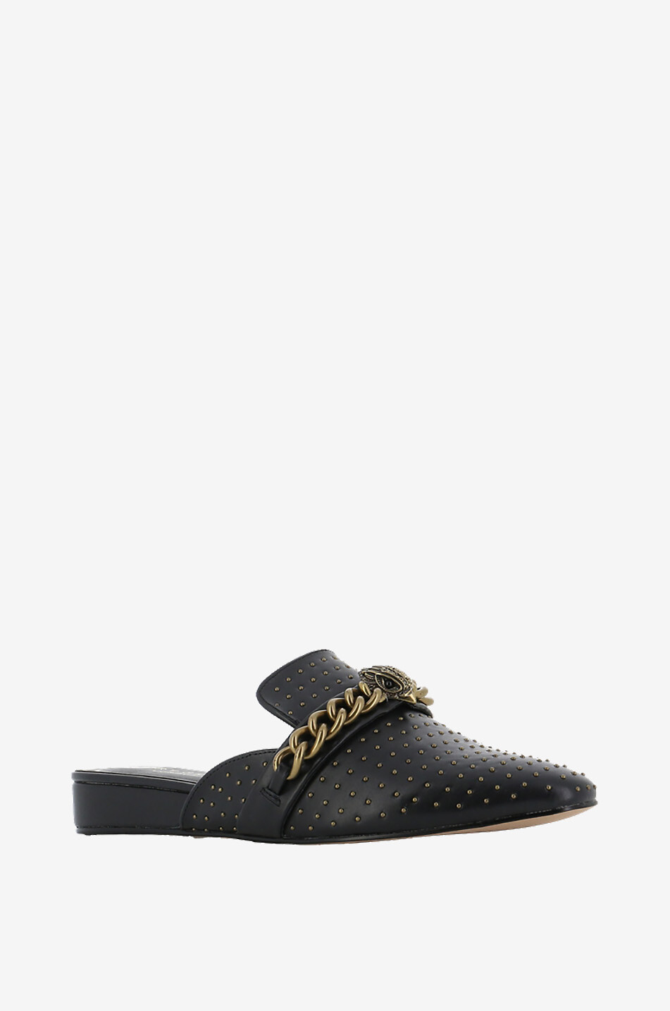 Flache Pantoletten aus Leder Chelsea