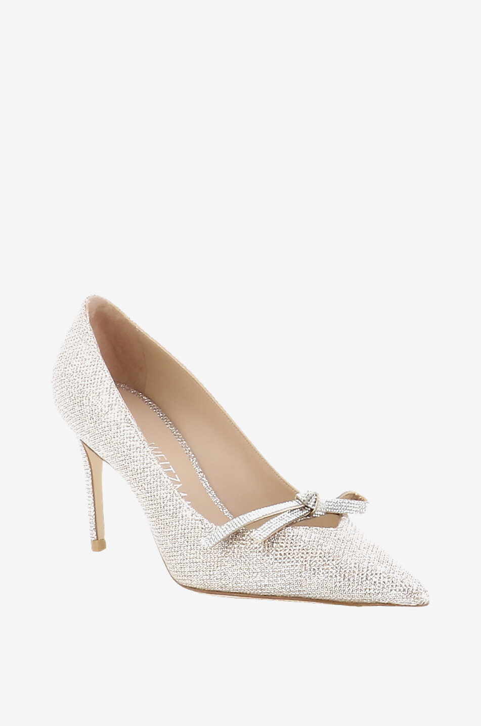 Escarpins en lurex et strass SW Bow 85