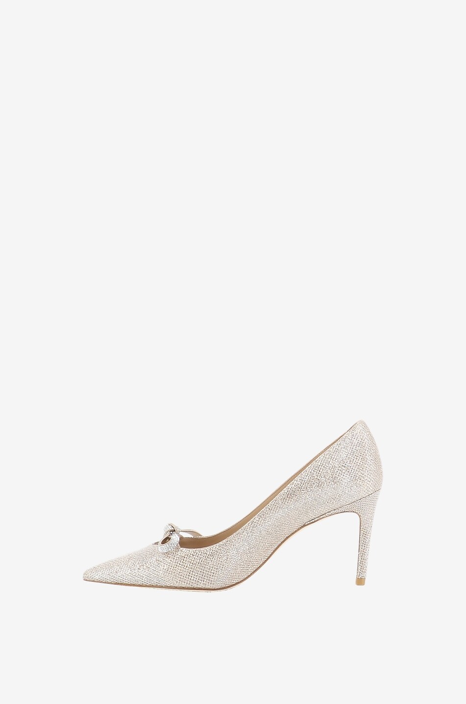 Escarpins en lurex et strass SW Bow 85