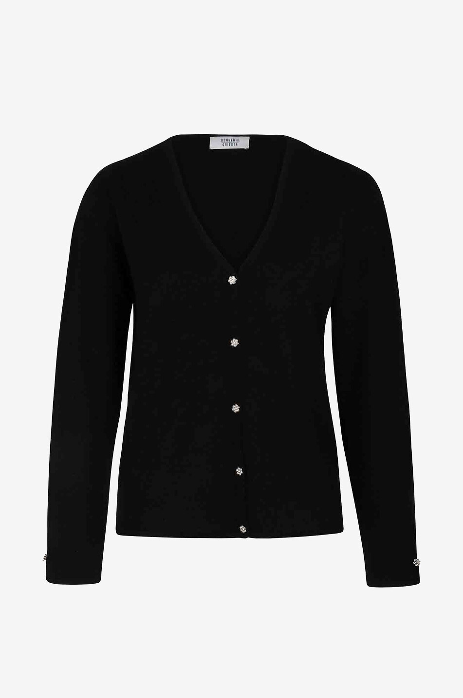 Cardigan aus Kaschmir und Lurex mit V-Ausschnitt
