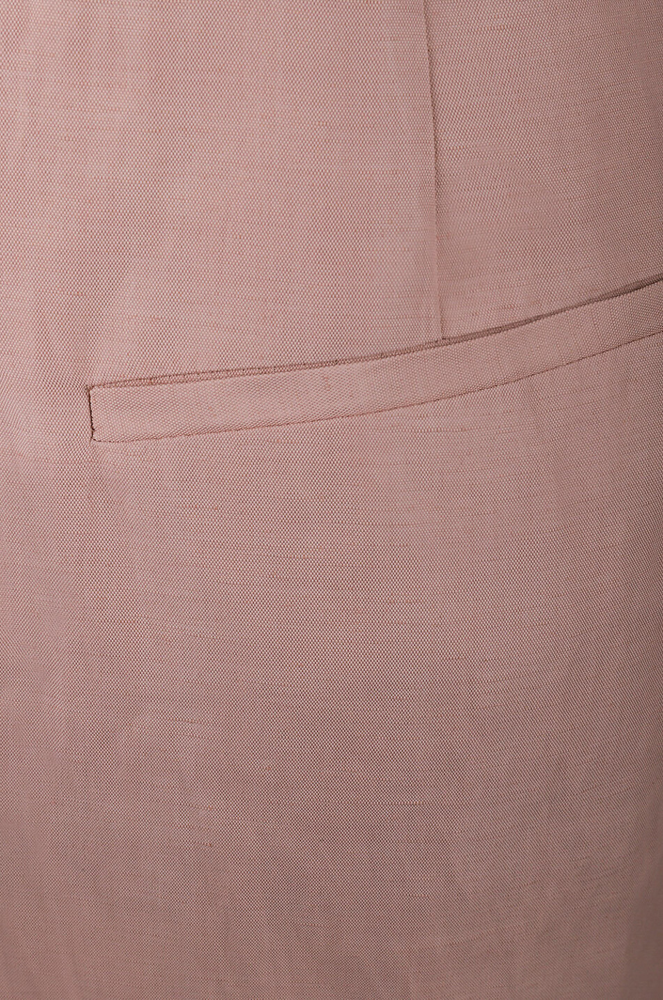 Fluid linen blend tailored straigh-leg trousers