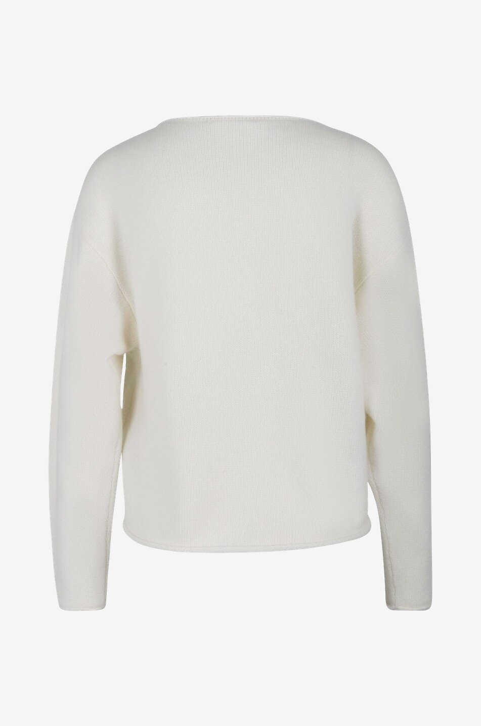 Kaschmirpullover mit U-Boot-Ausschnitt