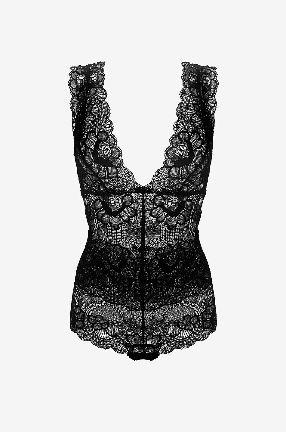 PALOMA CASILE Johnny lace bodysuit Women BLACK 1