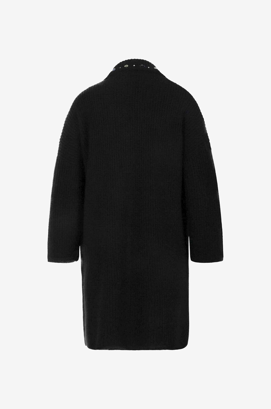 BONGENIE Dicker Kaschmircardigan mit Kristallen Damen SCHWARZ 2
