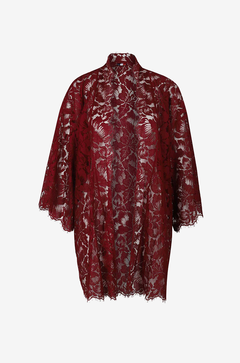 PALOMA CASILE Jane lace dressing gown Women DARK RED 1