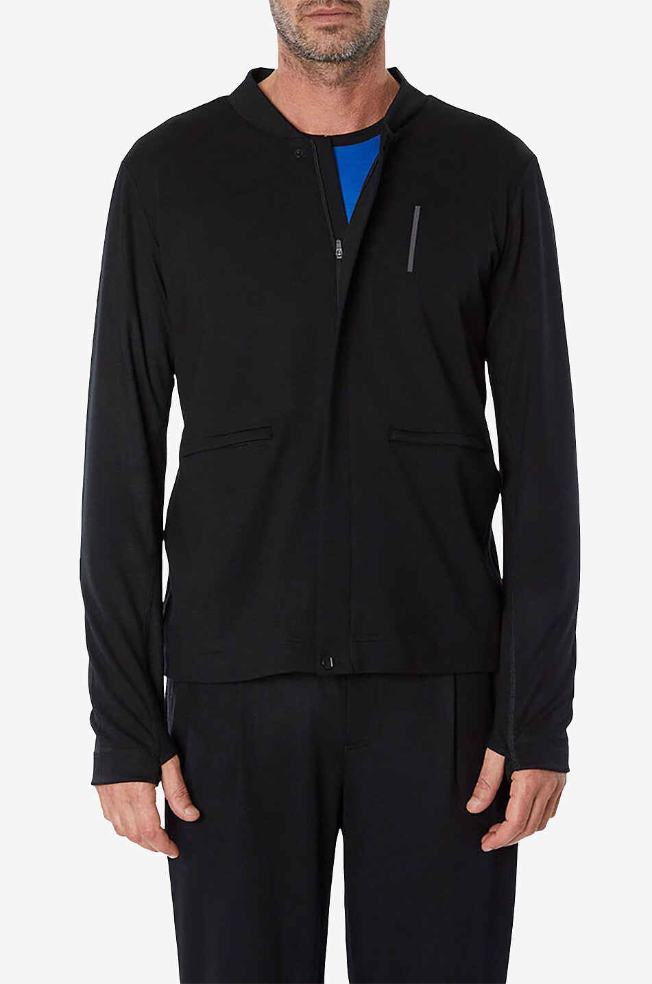 Berna training jacket in merino wool