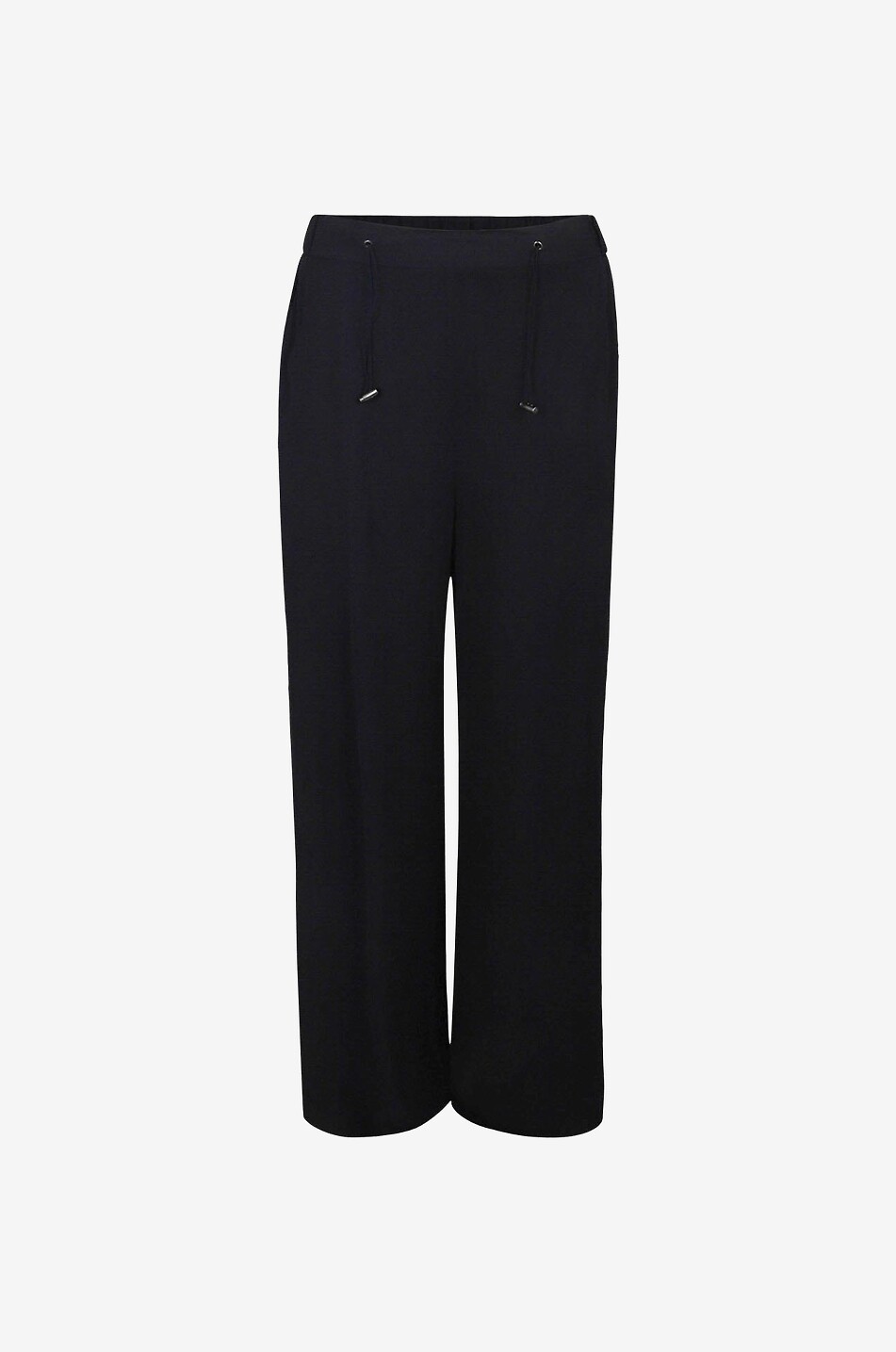 Fluid crepe wide-leg trousers