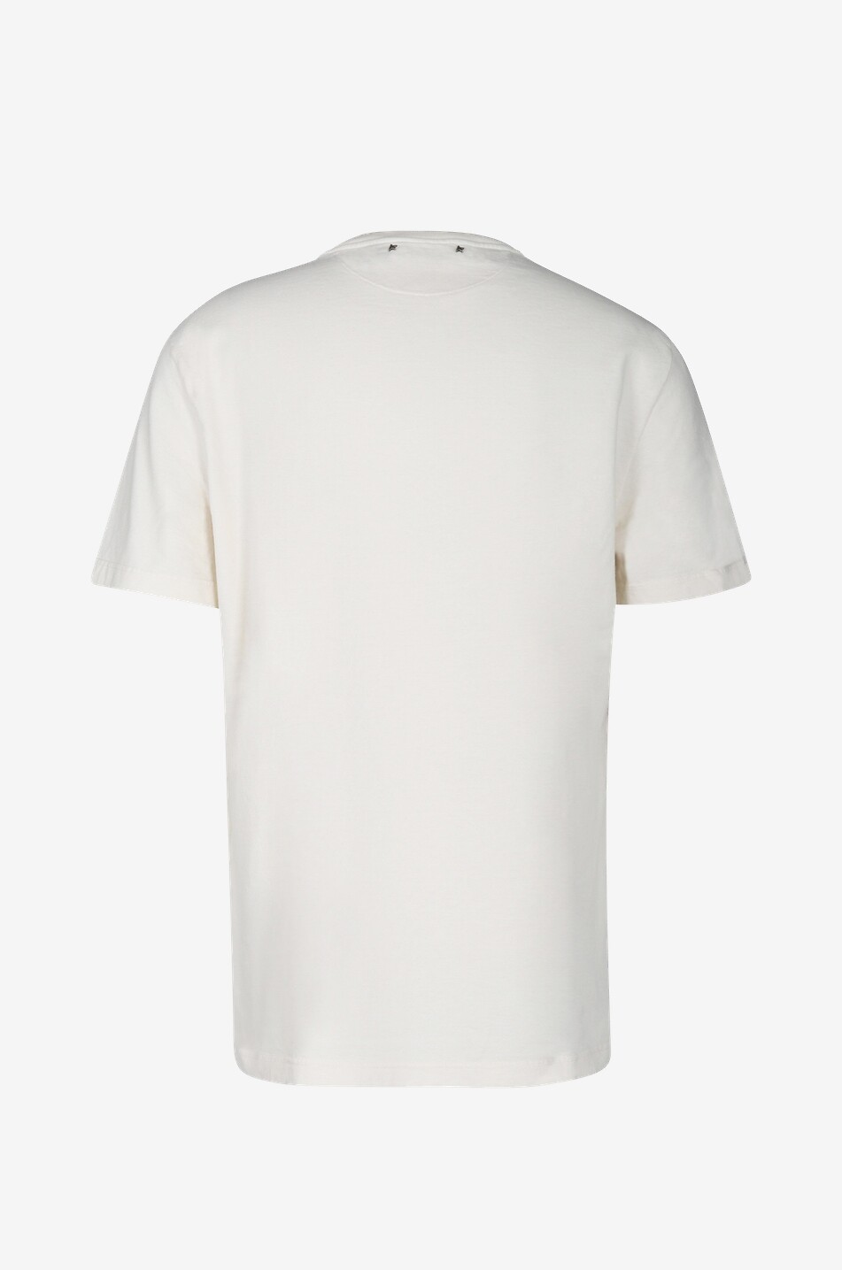 GOLDEN GOOSE T-shirt effet vieilli imprimé Make Relevant Everything Timeless. Homme BLANC 2