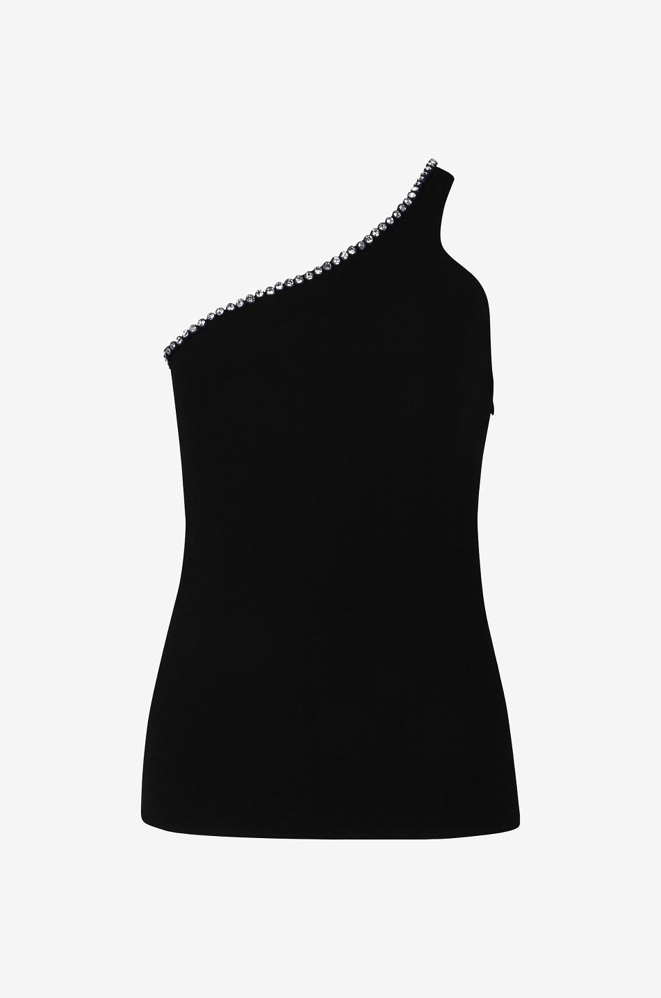 STELLA McCARTNEY Top à bretelle asymétrique Crystal Frame Femme NOIR 1