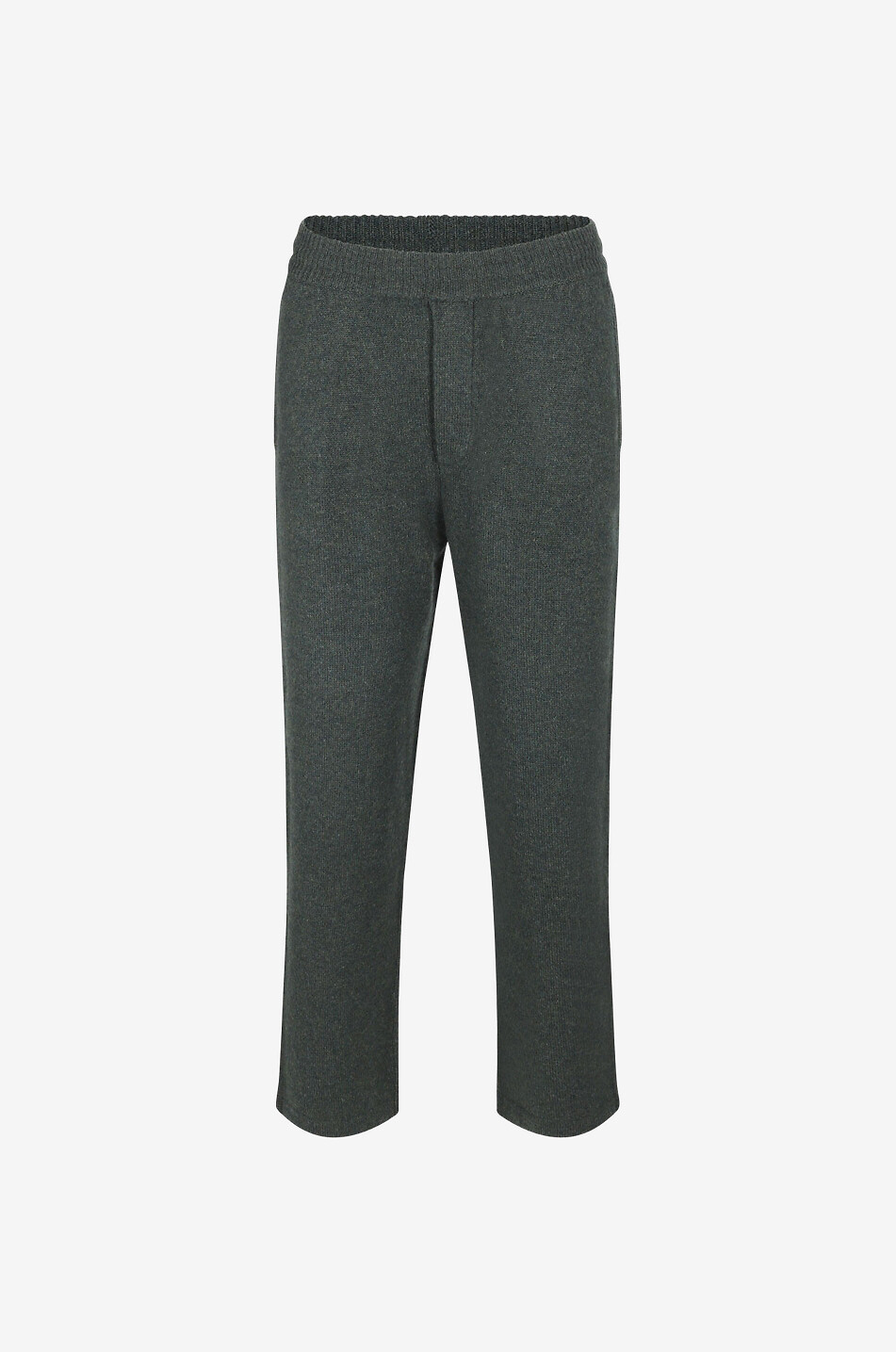 LISA YANG Pantalon carotte en cachemire Sunday Femme KAKI FONCÉ 1