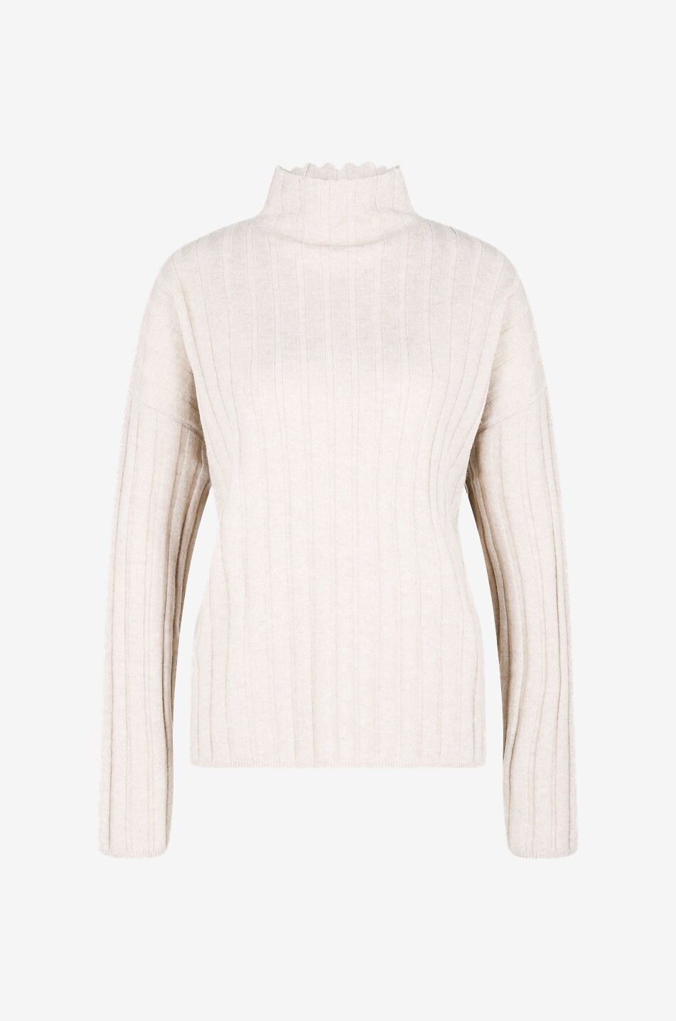LISA YANG Pullover mit Stehkragen aus Kaschmir Inga Damen Hellbeige 1