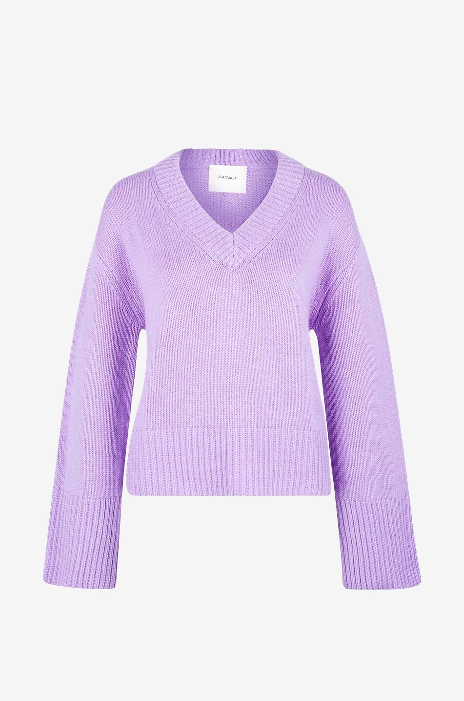LISA YANG Aletta cashmere V-neck jumper Women LIGHT PURPLE 1