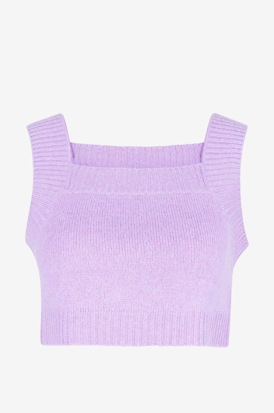 LISA YANG Barbara cashmere crop top Women LIGHT PURPLE 1
