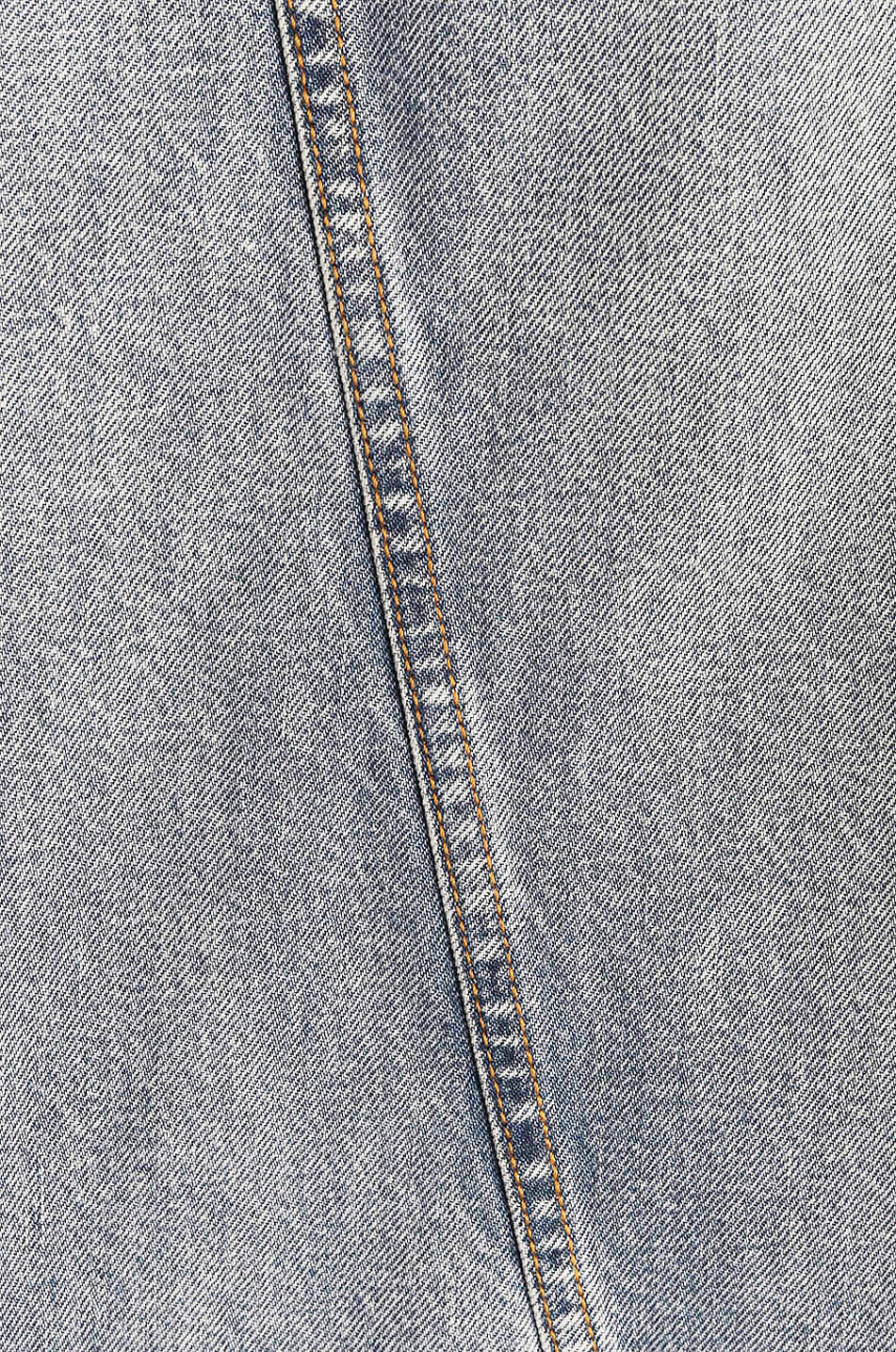 GANNI Jeans mit weitem verdrehtem Bein Jozey Light Blue Vintage Damen BLAU 3