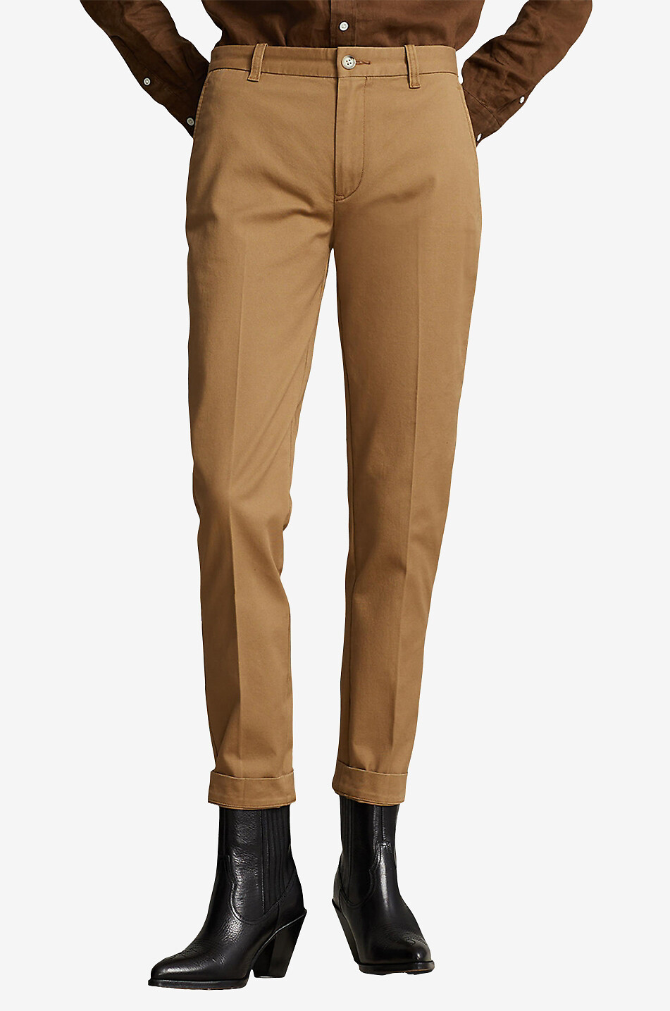 Pantalon chino slim raccourci