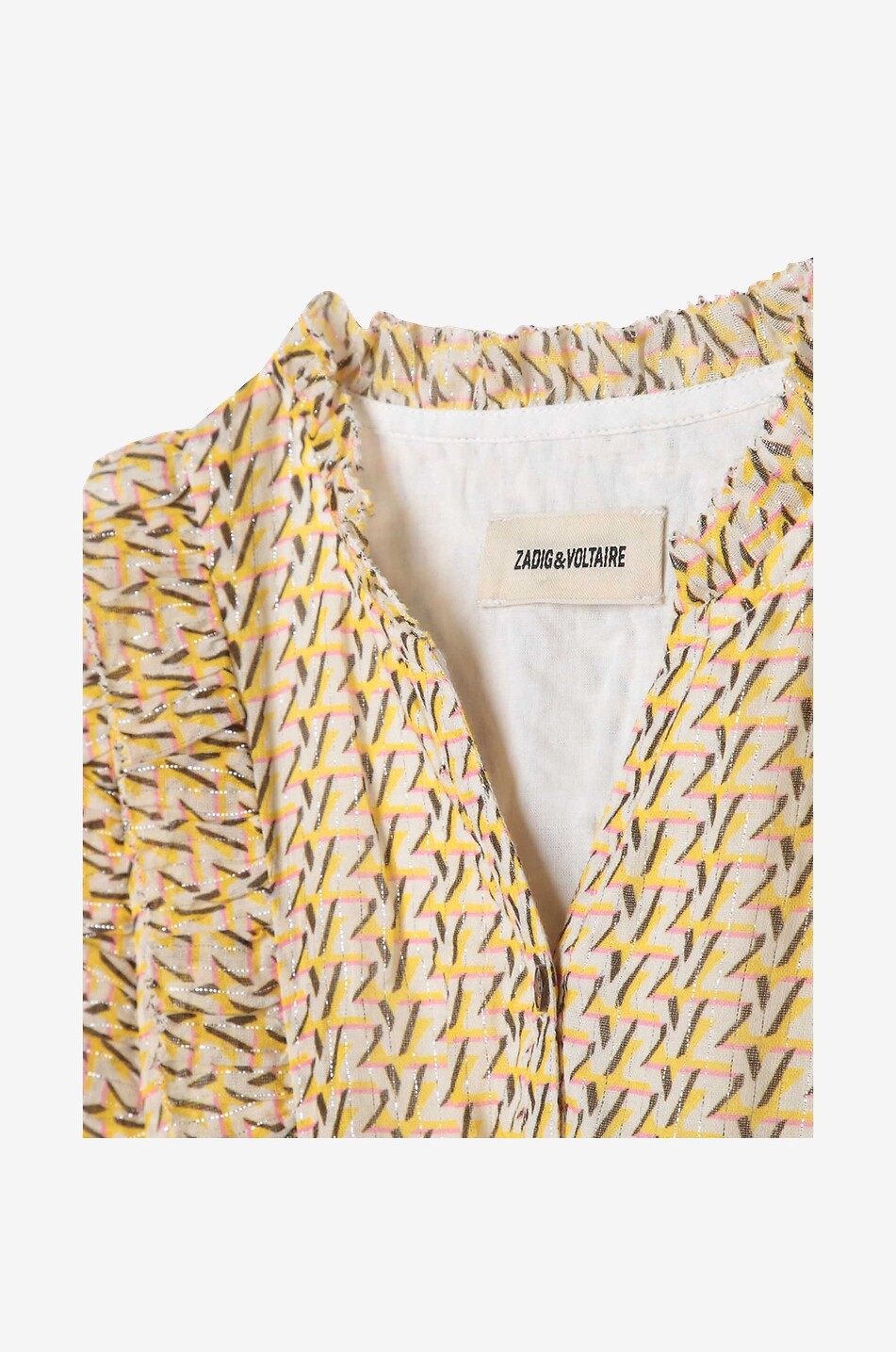 ZADIG & VOLTAIRE Robe fille sans manches monogrammée Fille DORE 2