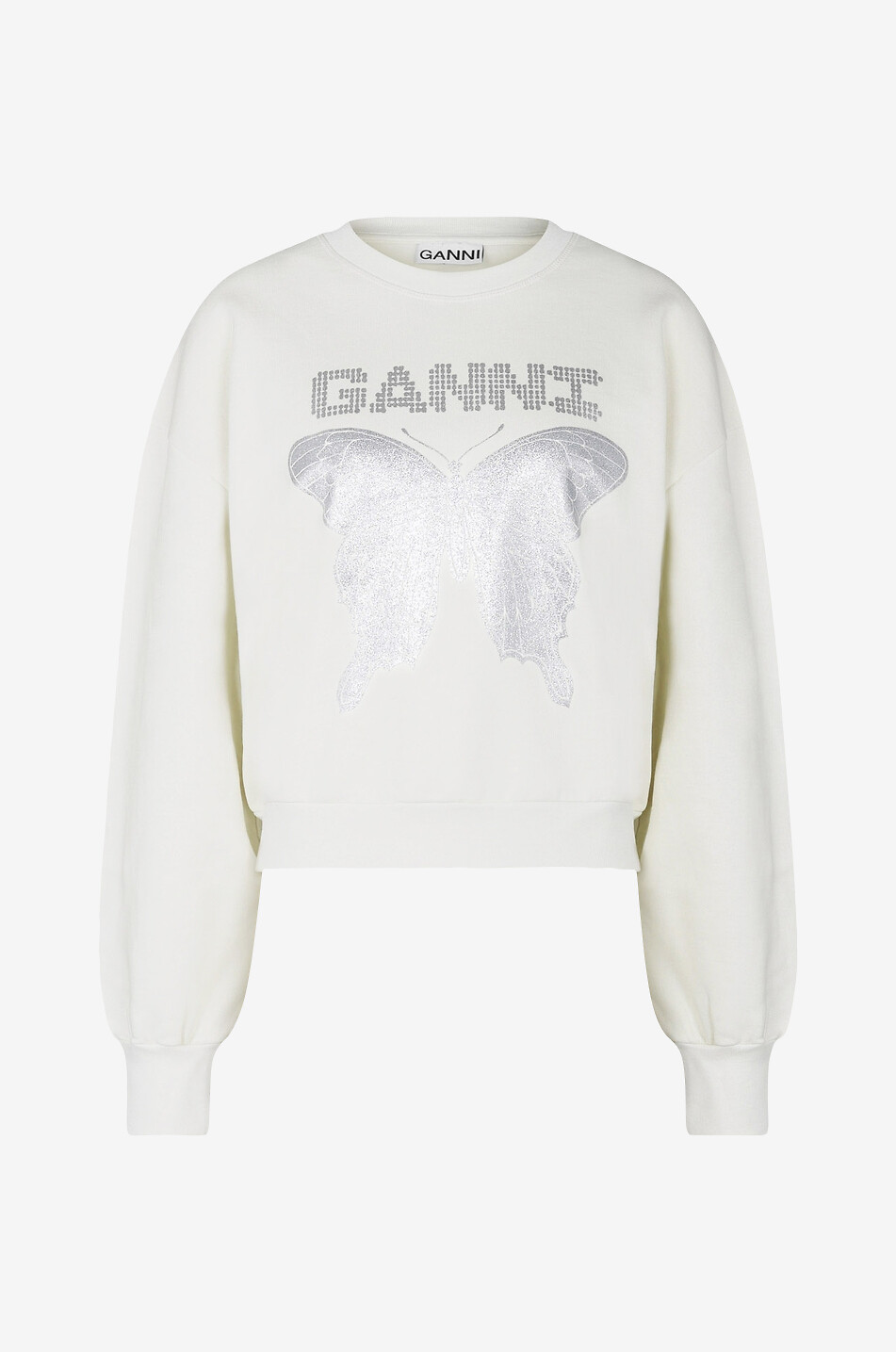 Sweat-shirt à col rond Ganni Butterfly