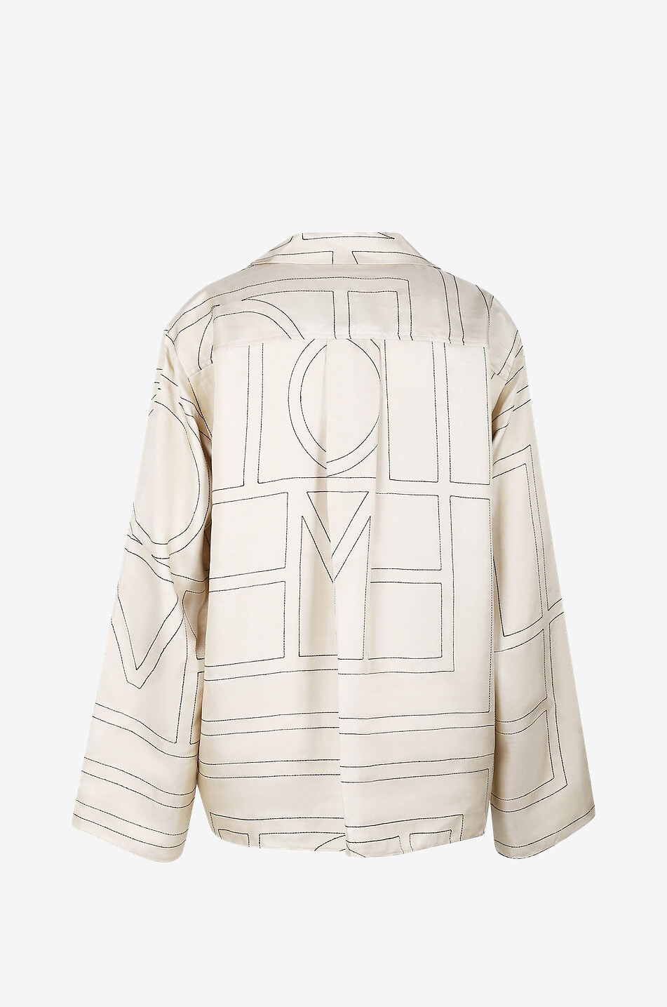 TOTEME Weites Hemd aus Seide mit Monogramm PJ Damen BEIGE 2