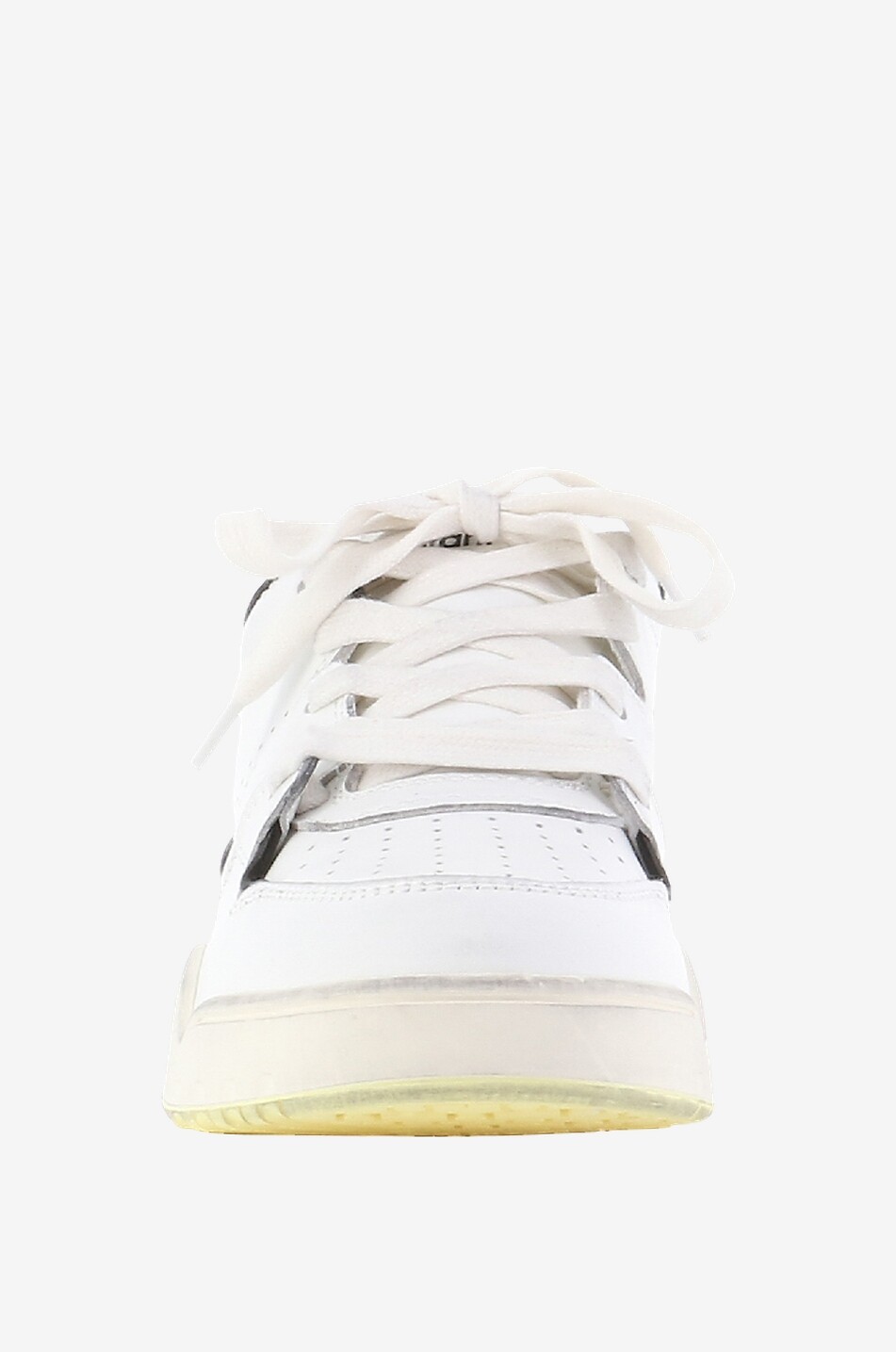 ISABEL MARANT Emree low-top lace-up leather and suede sneakers Women MULTI COLOURED 2