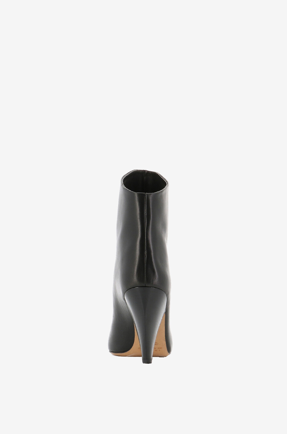 ISABEL MARANT Bottines à bout pointu et talon en cuir Lapio 95 Femme NOIR 4