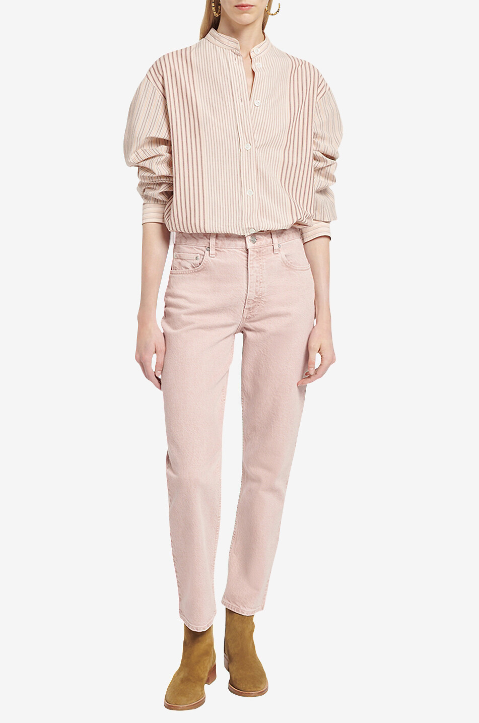Jean boyfriend en coton Alois