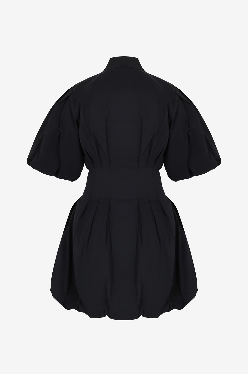 SIMKHAI Mini robe chemise à jupe ballon Cleo Femme NOIR 2