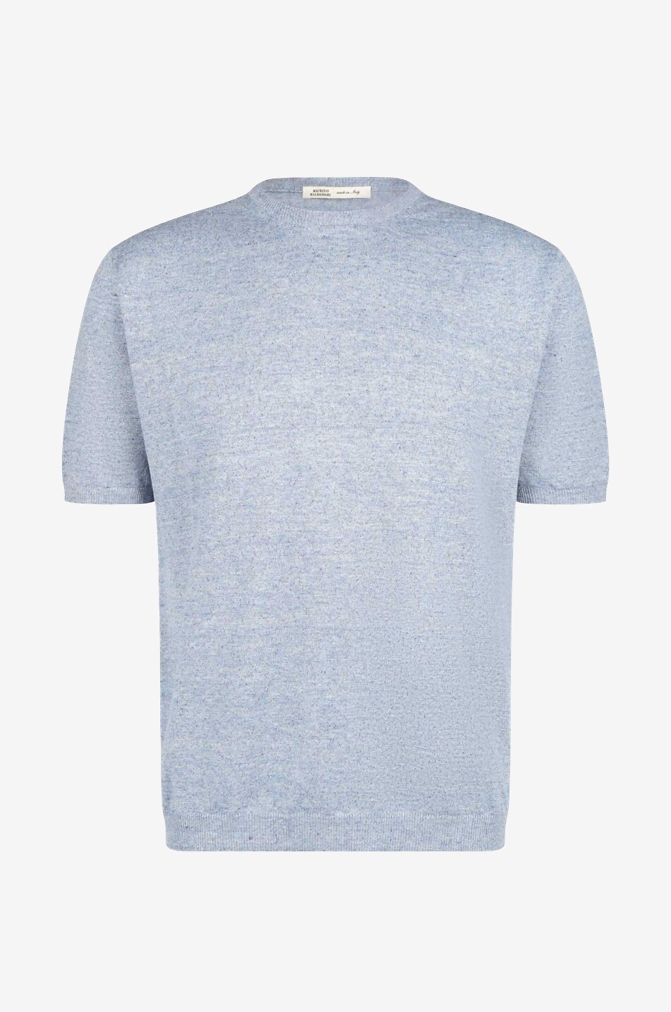 MAURIZIO BALDASSARI Kurzärmeliges T-Shirt aus Leinen Herren HELLBLAU 1