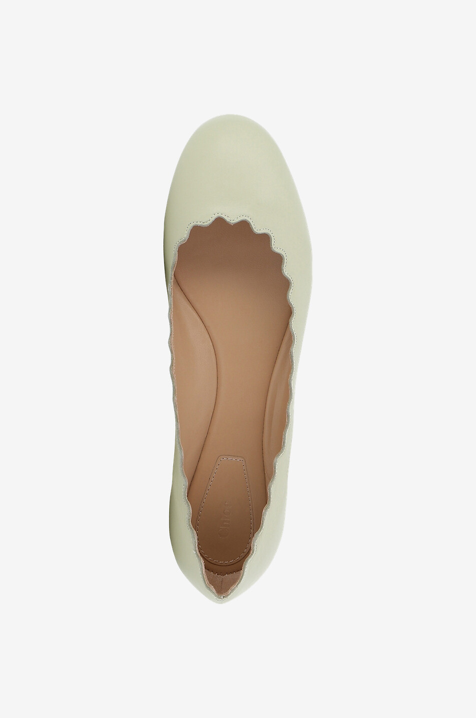 Ballerines en cuir nappa à bout rond Lauren