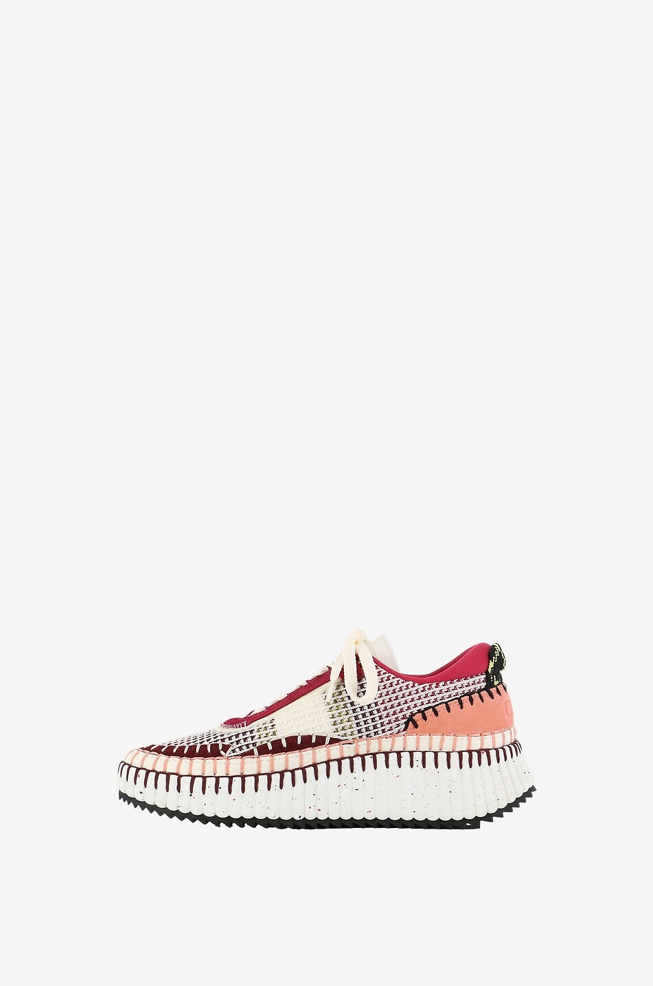 CHLOE Umweltfreundliche niedrige Sneakers aus Mesh Nama Damen ROT 3