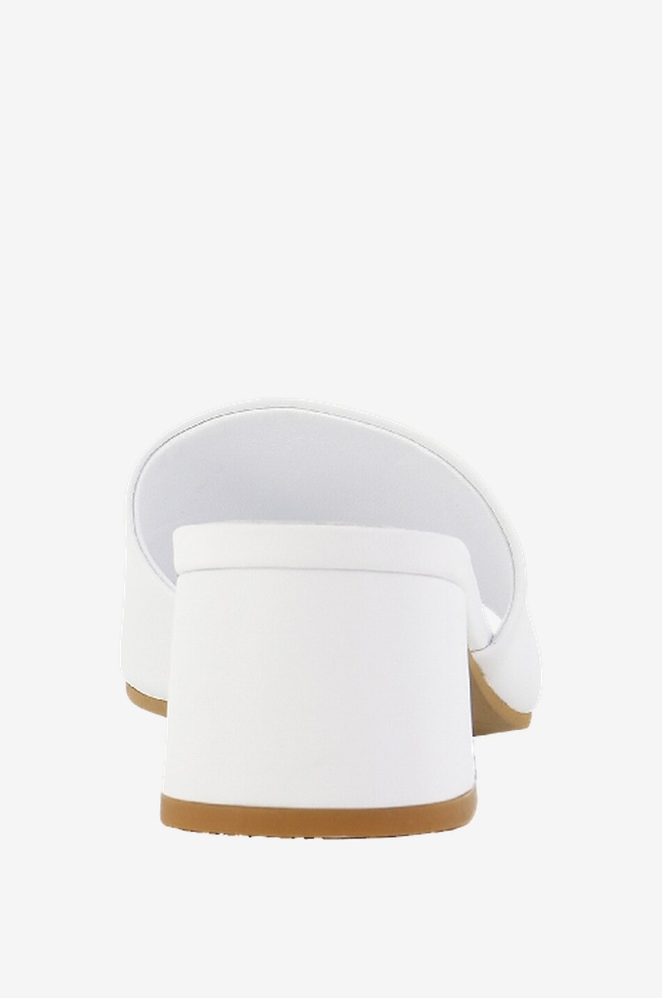 Mules à talon carré en cuir nappa Connys 50